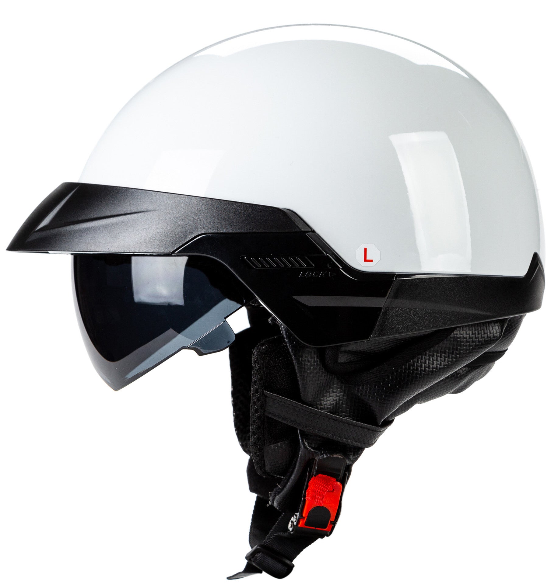 Casco de Motocicleta Harley Retro con Visor Incorporado