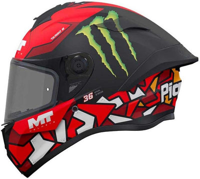 MT Helmets Targo M — Casco Moto Integral con Visor Solar Full Vision -Edicion Piqueras