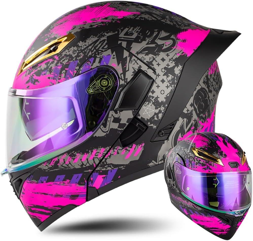 Casco de Moto Modular con Bluetooth Integrado ECE Homologado — Doble Visera Flip Up | Timer Off The Limit