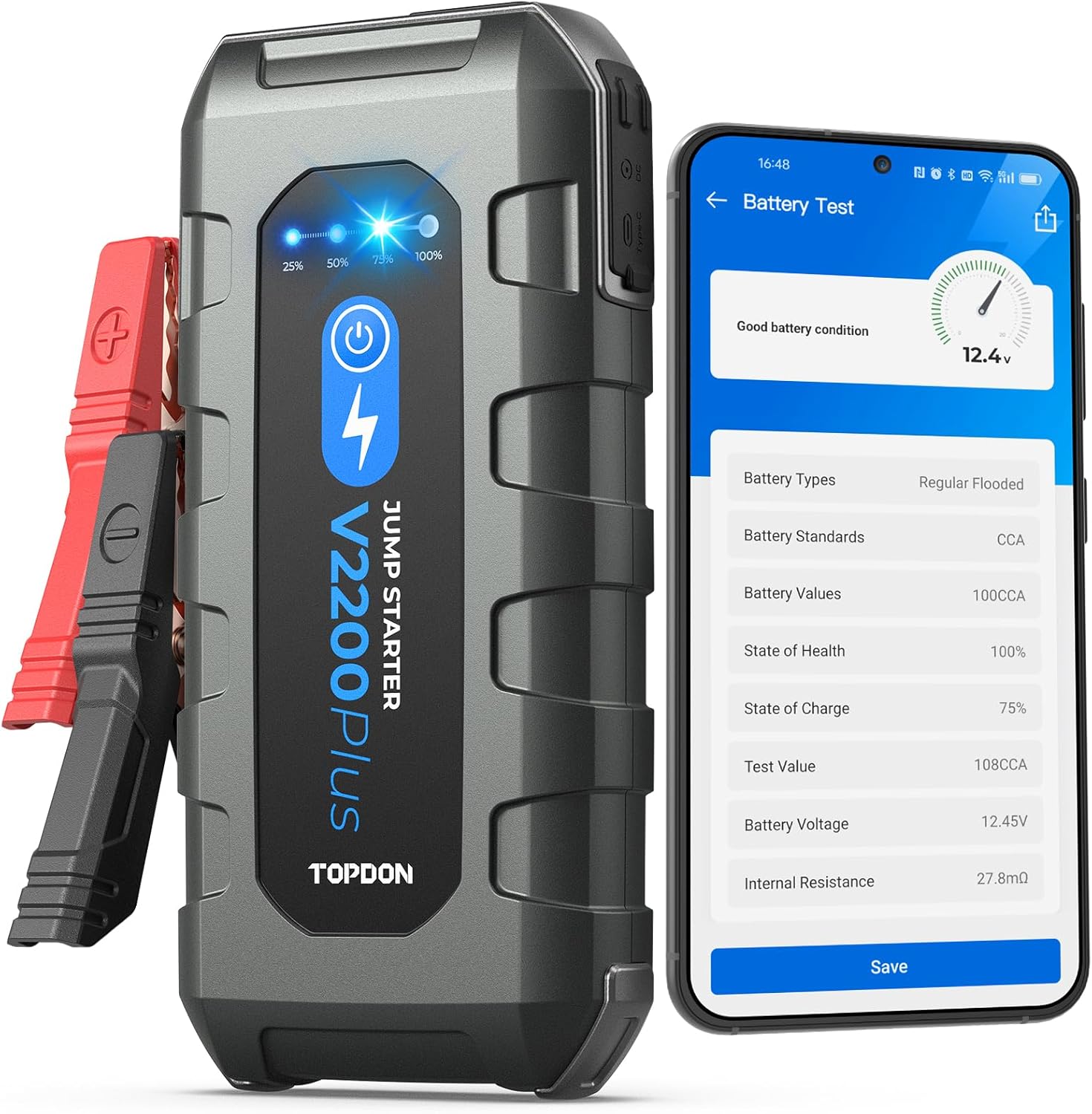 Arrancador de Emergencia para Motos, Coche y Barco | V2200 Plus