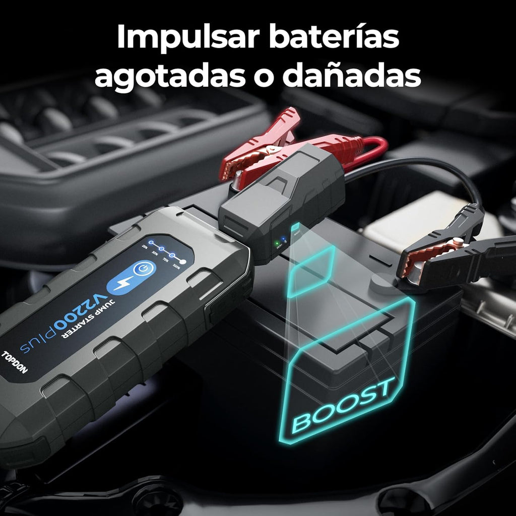 Arrancador de Emergencia para Motos, Coche y Barco | V2200 Plus