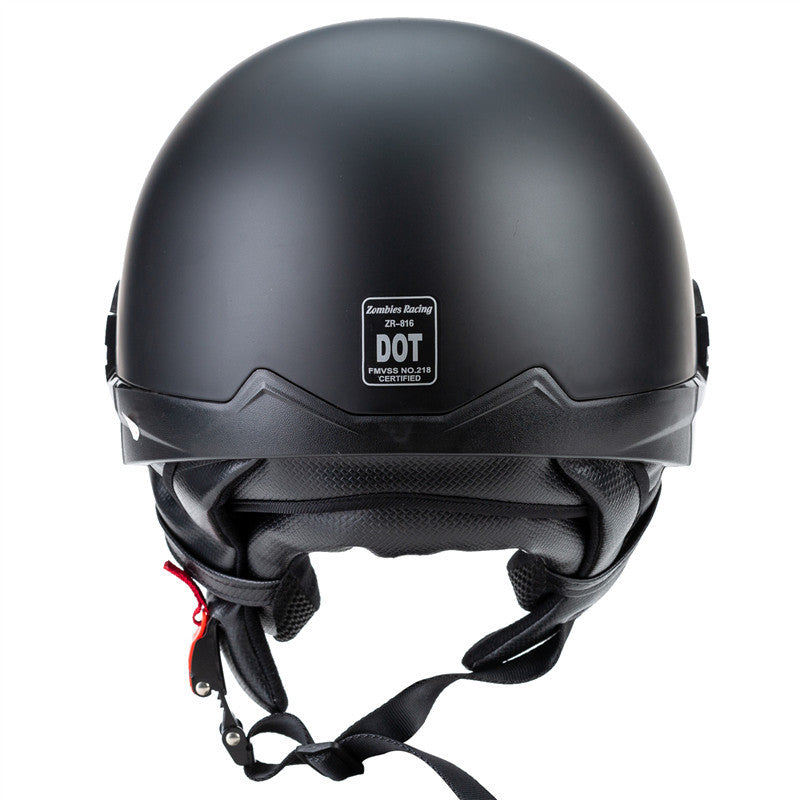 Casco de Motocicleta Harley Retro con Visor Incorporado