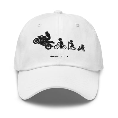 Gorra Dad Hat Evolución del Hombre Motorista — Timer Off The Limit