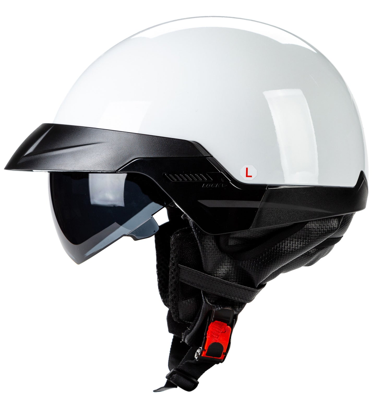 Casco de Motocicleta Harley Retro con Visor Incorporado