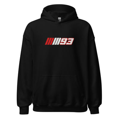 Sudadera con Gorro Negra Racing #93 — Timer Off The Limit