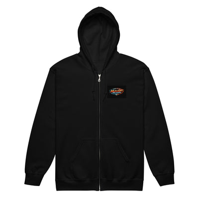 Sudadera Gruesa Unisex con Capucha y Cremallera Racing — Timer Off The Limit